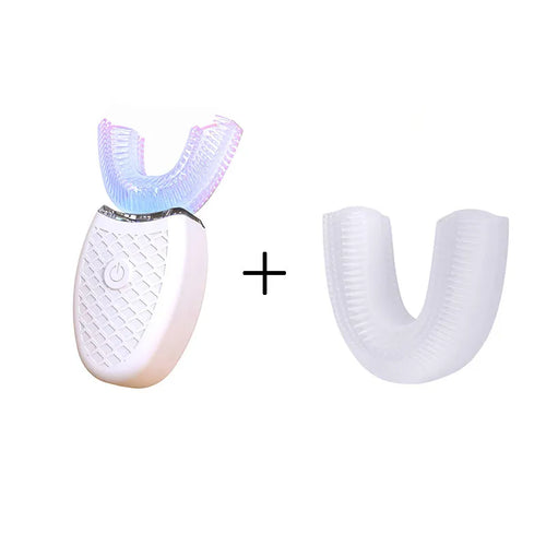 U-Type Toothbrush 360 Degrees Intelligent Silicon Head Sonic Electric