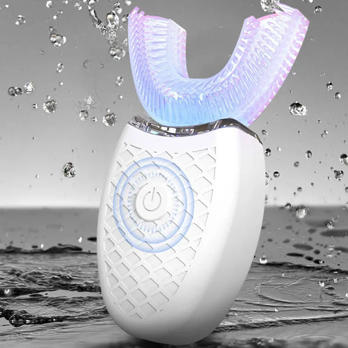 U-Type Toothbrush 360 Degrees Intelligent Silicon Head Sonic Electric
